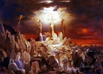 Crucifixion of Jesus Christ Vasili Golinsky Oil Paintings